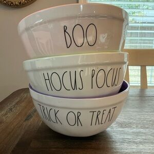 Rae Dunn Halloween Mixing Bowl Set of 3 – Boo, Hocus Pocus, Trick or Treat